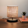 Opviq AYD - 3216 Lámpara de Mesa Color Mimbre